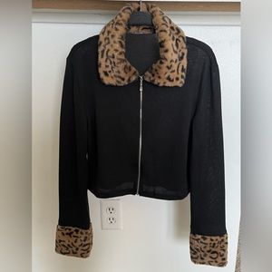 Shein cropped zip up sweater